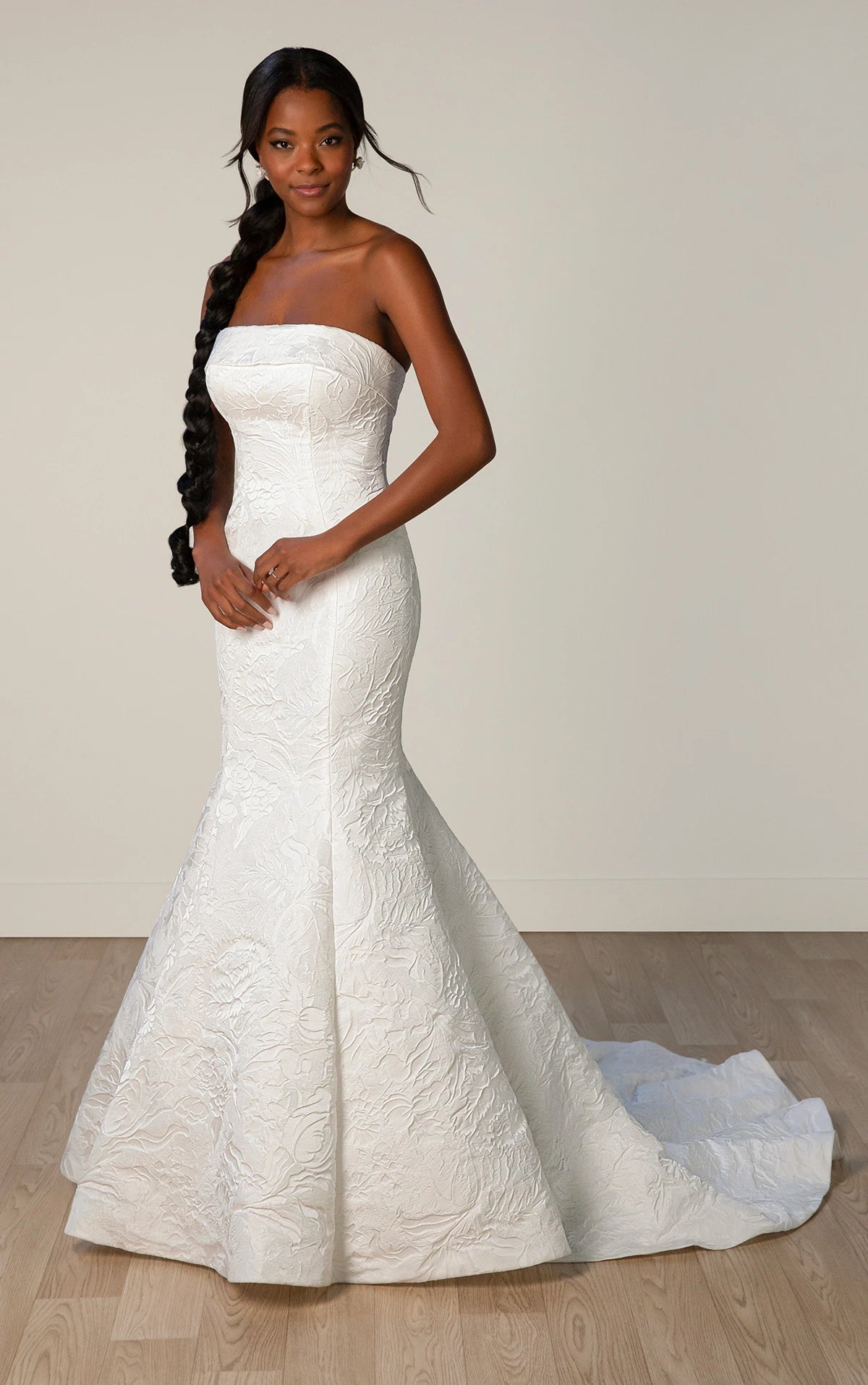 32585 - Fit and Flare Wedding Dress with Figure-Flattering Shape normansbridal 32585 - Fit and Flare Wedding Dress with Figure-Flattering Shape normansbridal
