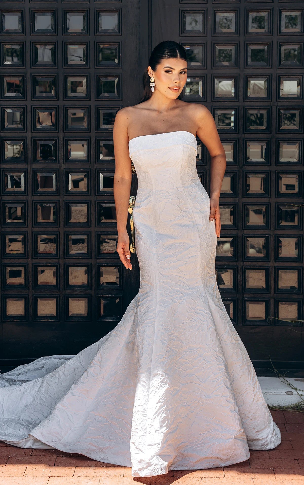 32585 - Fit and Flare Wedding Dress with Figure-Flattering Shape normansbridal 32585 - Fit and Flare Wedding Dress with Figure-Flattering Shape normansbridal