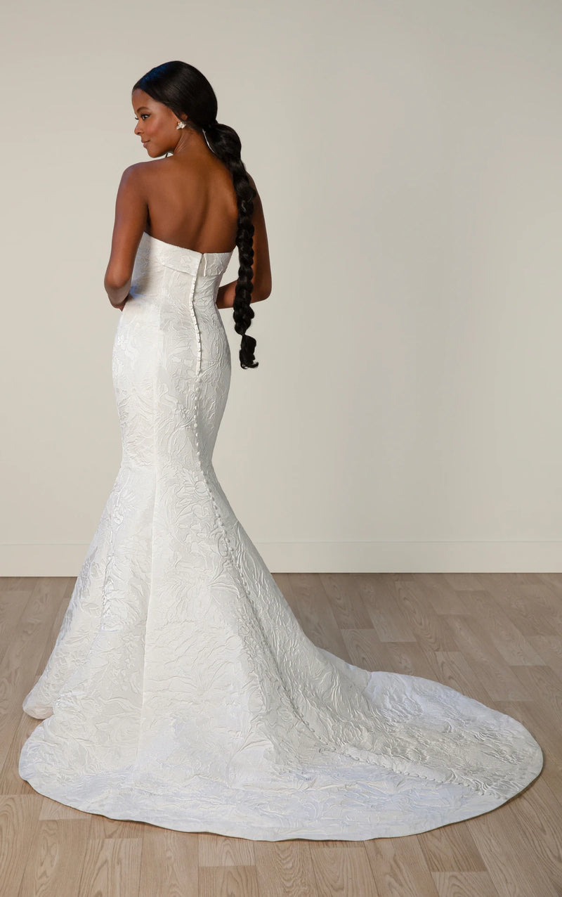 32585 - Fit and Flare Wedding Dress with Figure-Flattering Shape normansbridal 32585 - Fit and Flare Wedding Dress with Figure-Flattering Shape normansbridal
