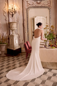 33670 - Sleek and Sexy Halter Wedding Dress