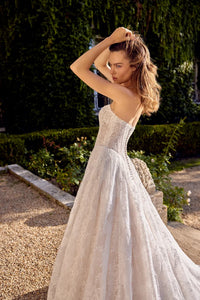 34860-All Over Lace A-line Wedding Dress