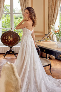 34862- Timeless Elegance With Stunning A-line Wedding Dress