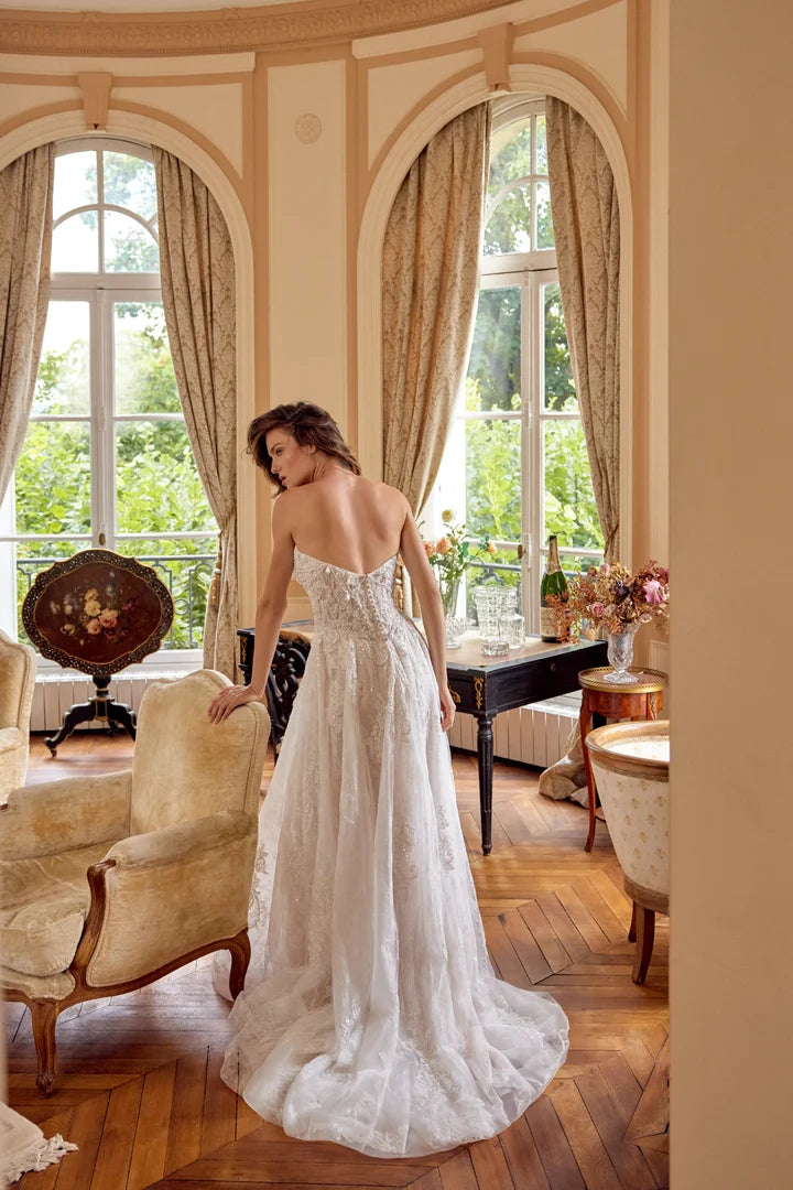 34862- Timeless Elegance With Stunning A-line Wedding Dress
