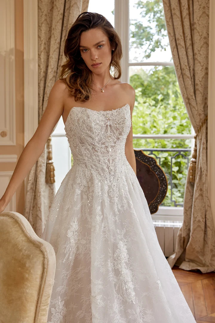 34862- Timeless Elegance With Stunning A-line Wedding Dress