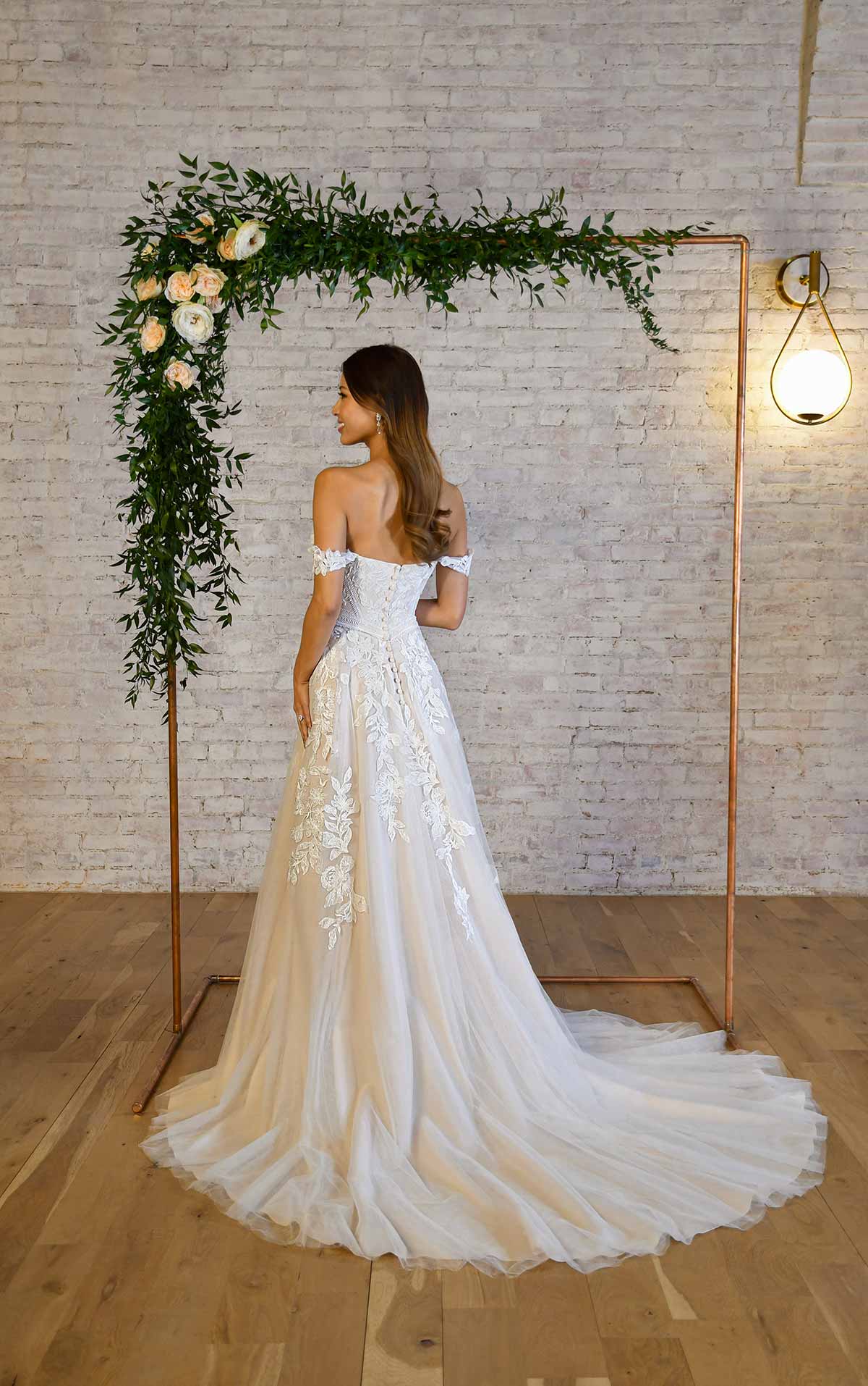 27503-Boho A-line Wedding Dress