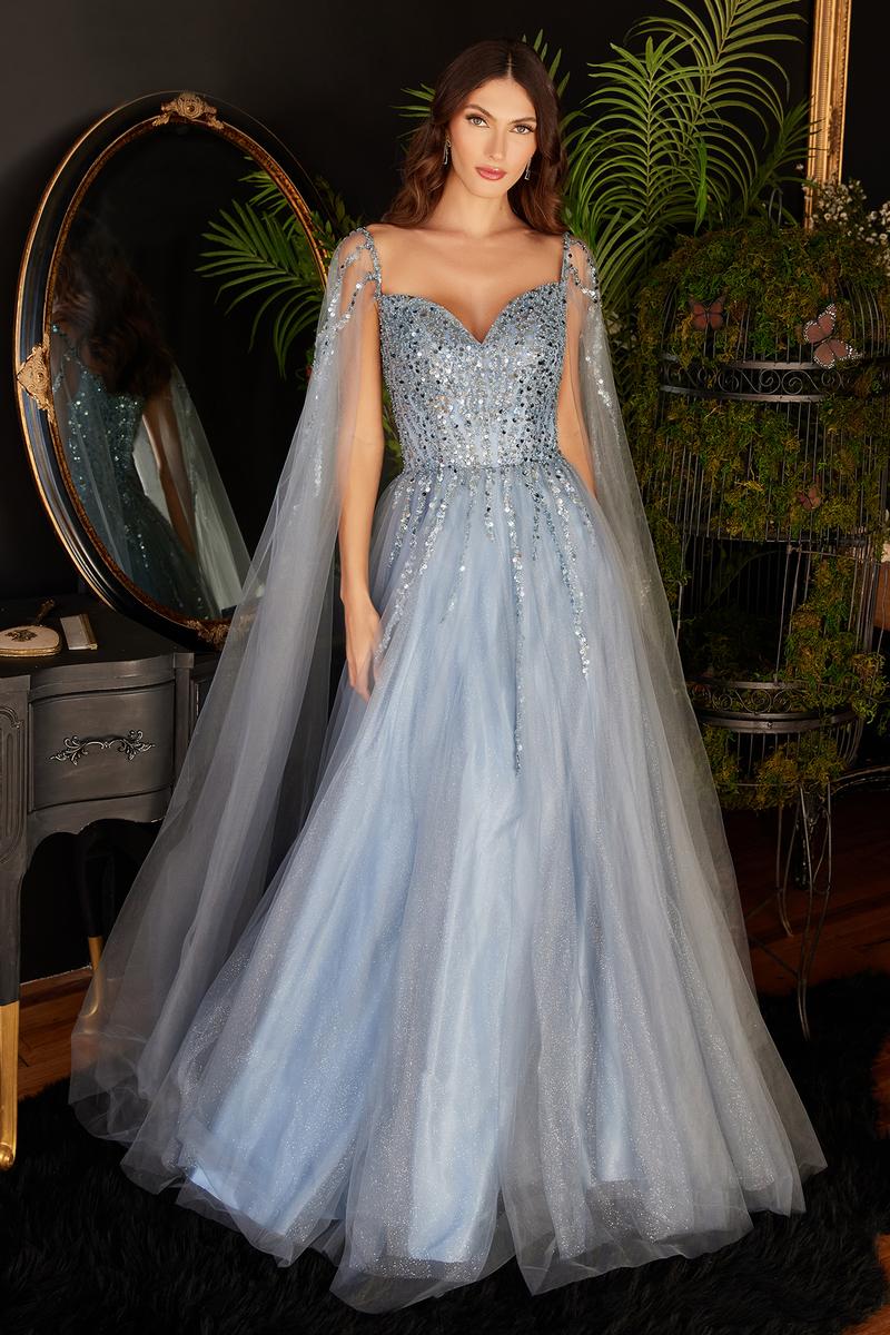 Ladivine Dress CD0204 - Sweetheart Neckline, Long A-Line Silhouette