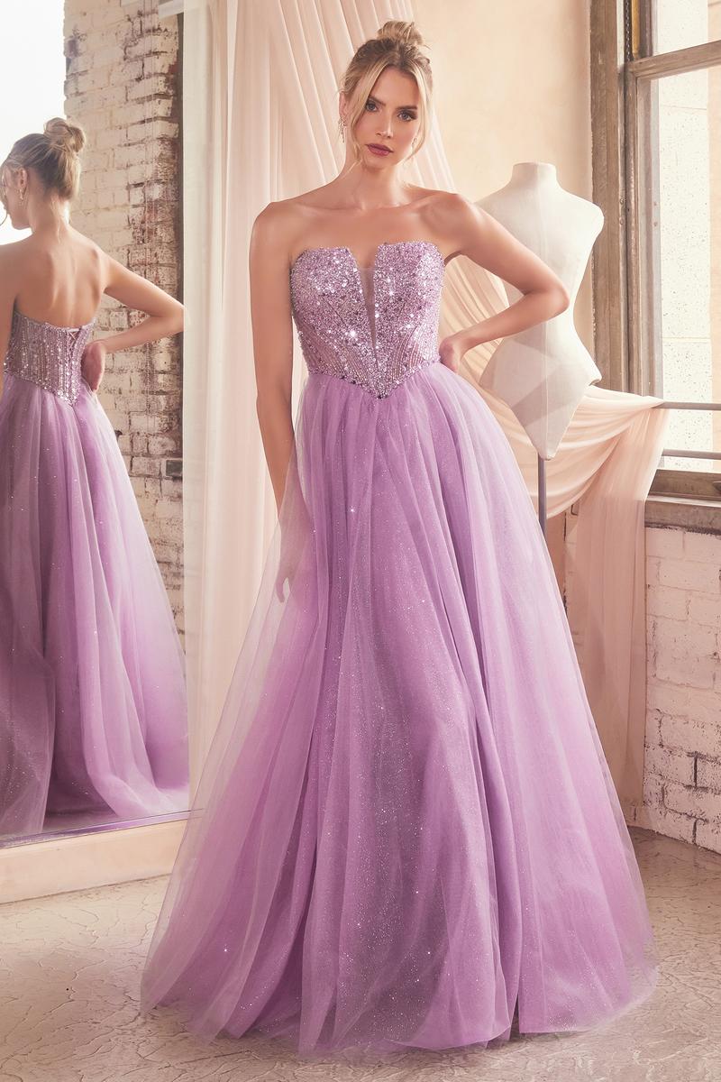 Ladivine Dress CD0217 - Sweetheart Neckline, Long A-Line Silhouette
