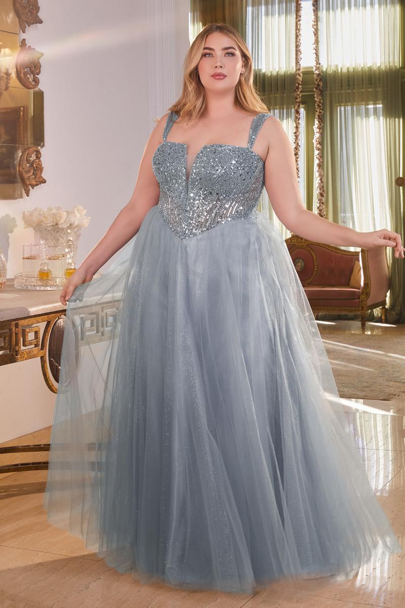 Ladivine Dress CD0217 - Sweetheart Neckline, Long A-Line Silhouette