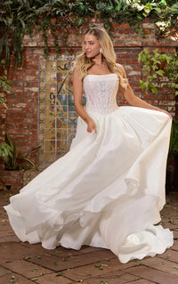 33393 - Ball Gown Wedding Dress with Full Skirt & Regal Design