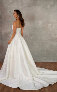 33610 - Romantic A-Line Wedding Gown with Flowy Skirt