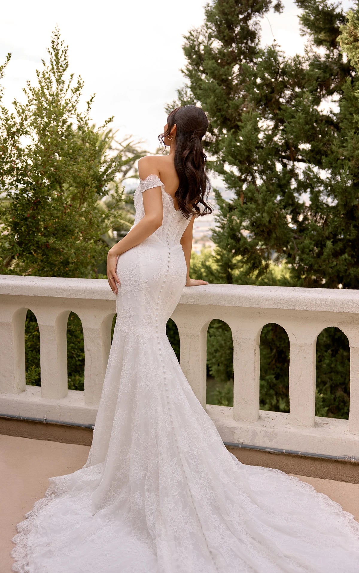 Romanic Fit 33616 - Romantic Fit and Flare Gown with Matte Lace and Tulle ...