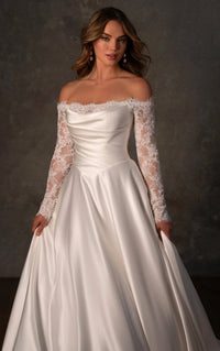 33613 - Elegant A-Line Bridal Gown for Classic Brides