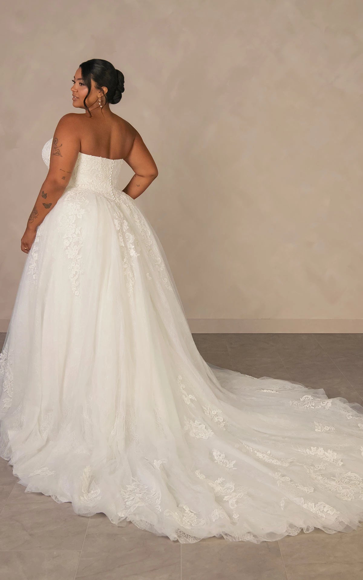 34800-Enchanting Strapless Plus Size Ballgown