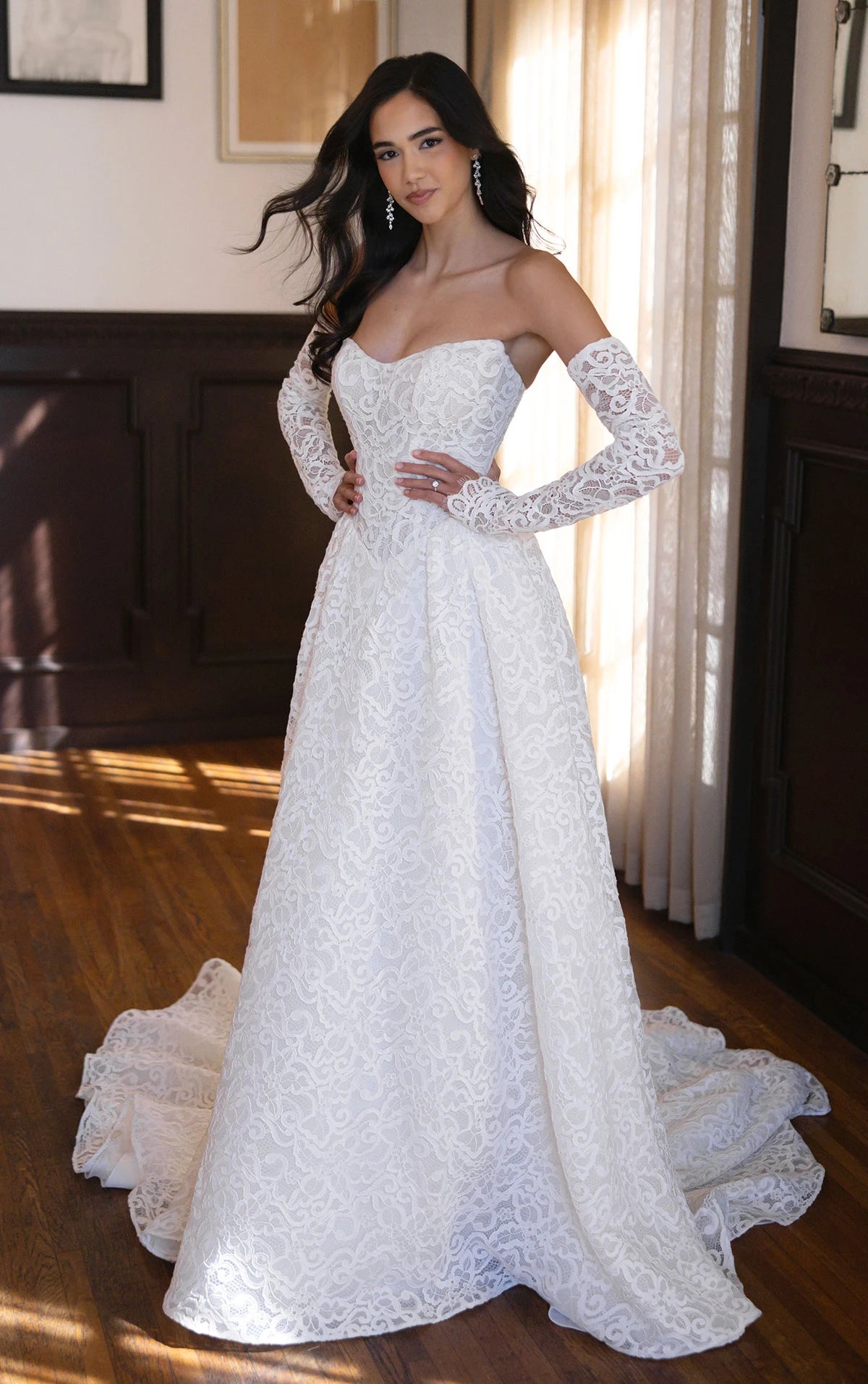34793-All Over Lace Wedding Dress