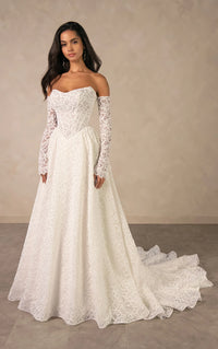 34793-All Over Lace Wedding Dress