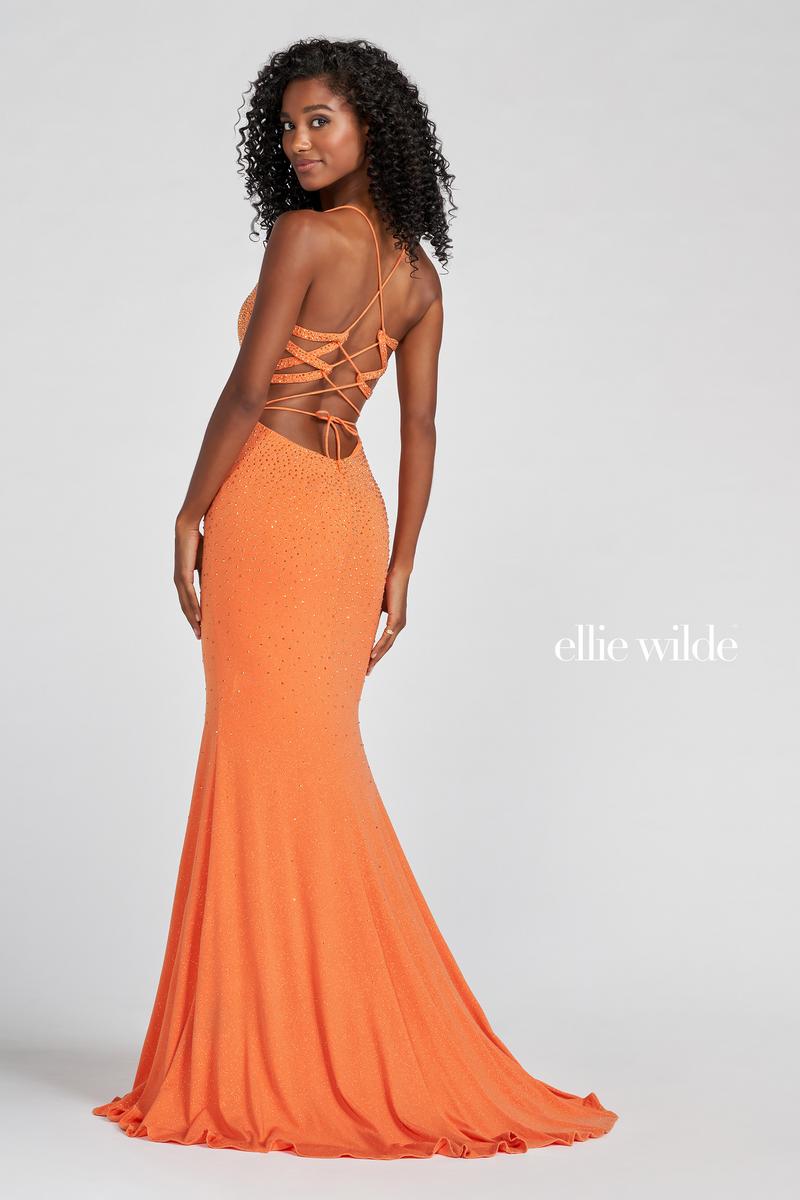 Ellie Wilde EW122033 Dress - Strappy Back, Fit and Flare Silhouette normansbridal Ellie Wilde EW122033 Dress - Strappy Back, Fit and Flare Silhouette normansbridal