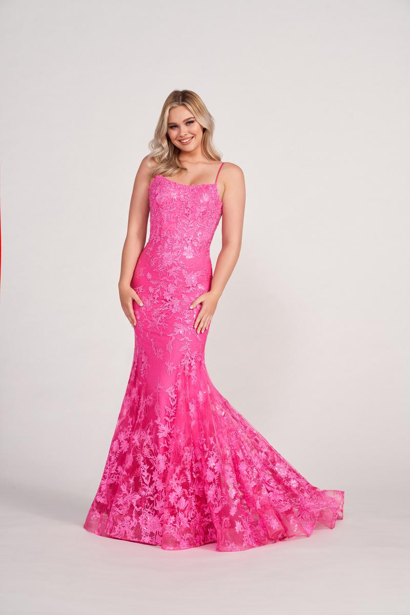 Ellie Wilde by Mon Cheri EW34009 - Spaghetti Strap Fit and Flare Gown