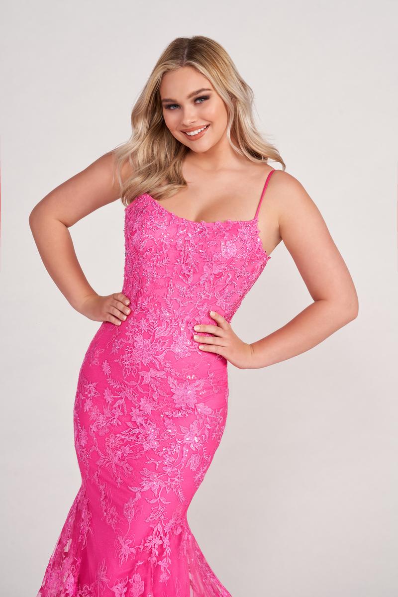 Ellie Wilde by Mon Cheri EW34009 - Spaghetti Strap Fit and Flare Gown