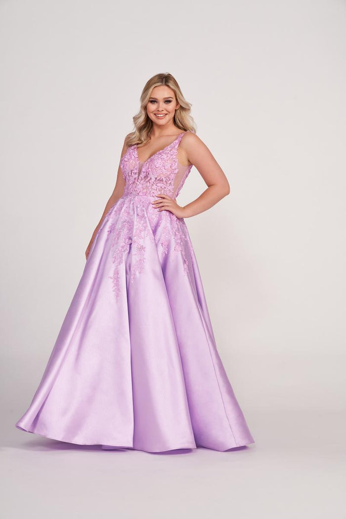 Ellie Wilde EW34050 V-Neck Long Ballgown