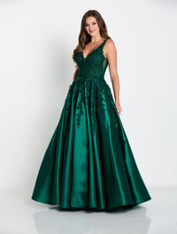 Ellie Wilde EW34050 V-Neck Long Ballgown