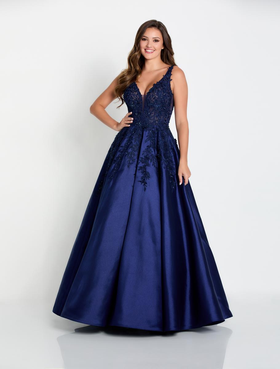 Ellie Wilde EW34050 V-Neck Long Ballgown