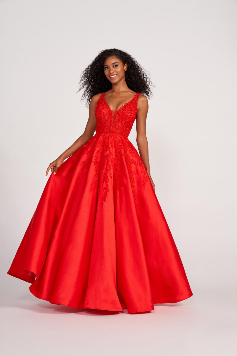 Ellie Wilde EW34050 V-Neck Long Ballgown