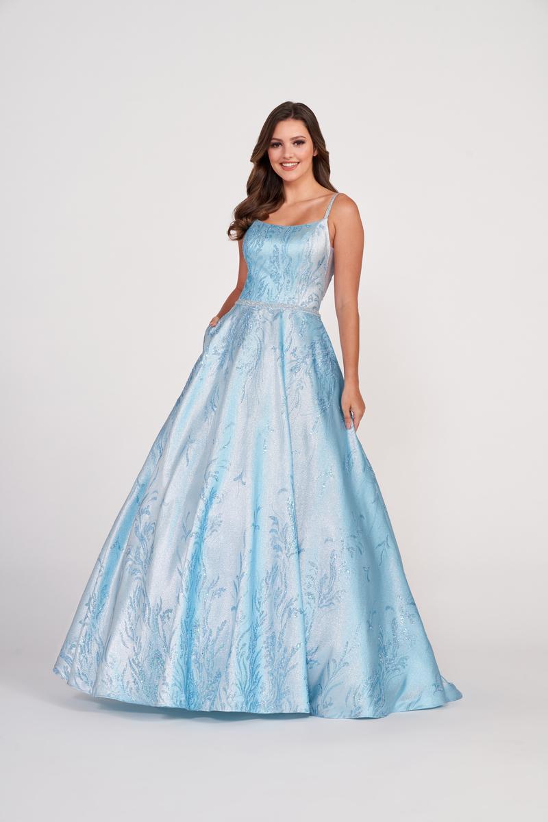 Ellie Wilde EW34106 Spaghetti Strap A-Line Gown