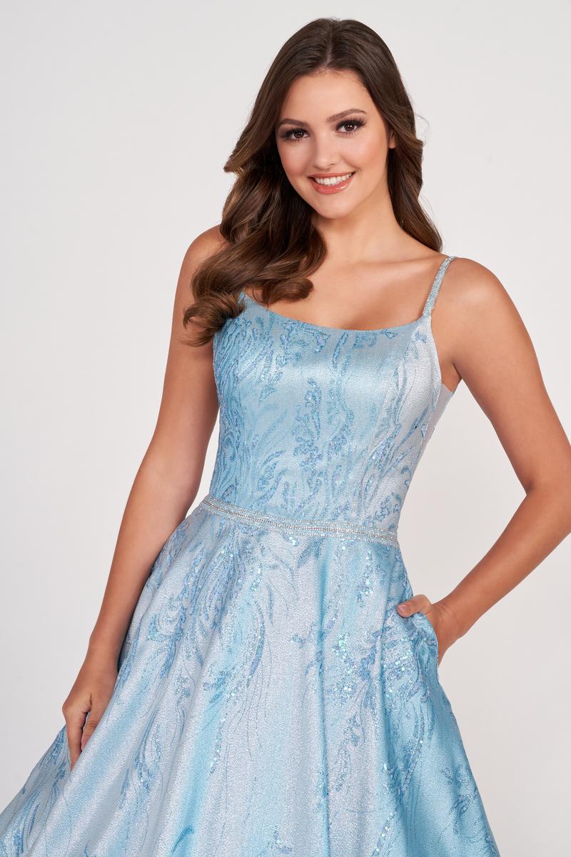 Ellie Wilde EW34106 Spaghetti Strap A-Line Gown