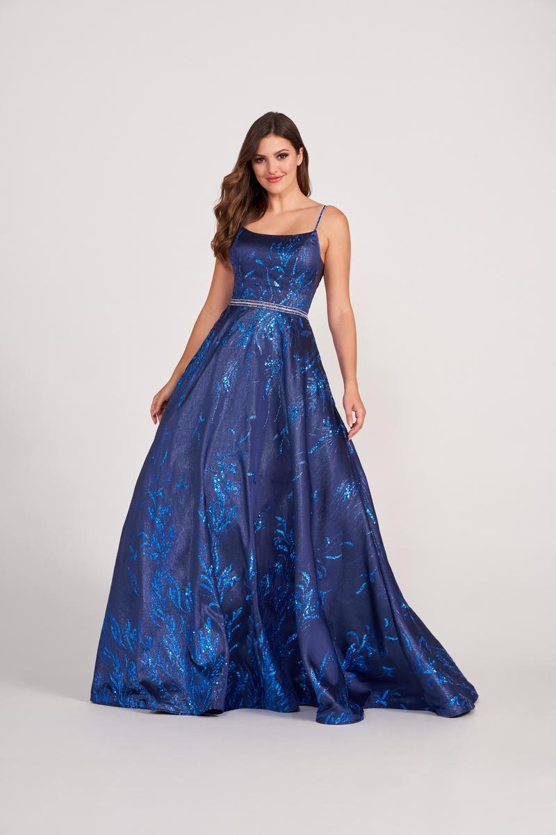 Ellie Wilde EW34106 Spaghetti Strap A-Line Gown