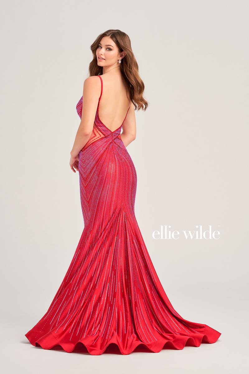 Ellie Wilde EW35001 Fit and Flare Dress with Sweetheart Neckline