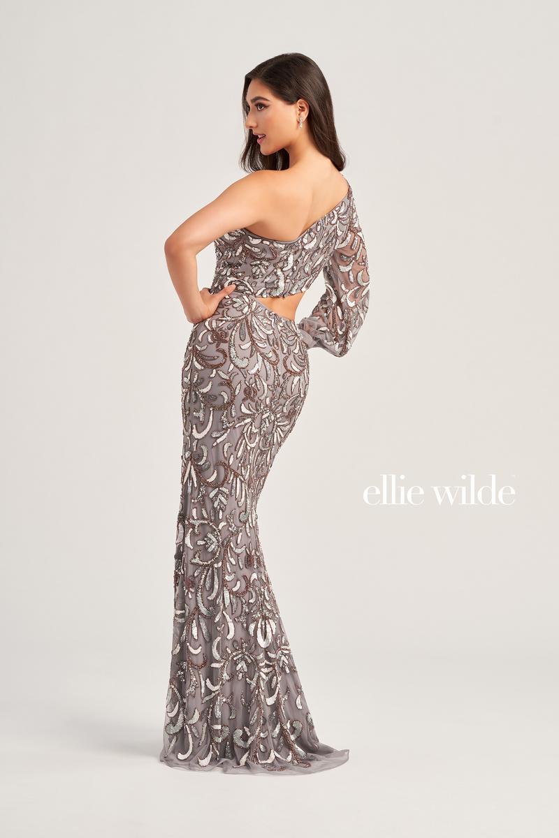 Ellie Wilde EW35020 One-Shoulder Long Fitted Dress
