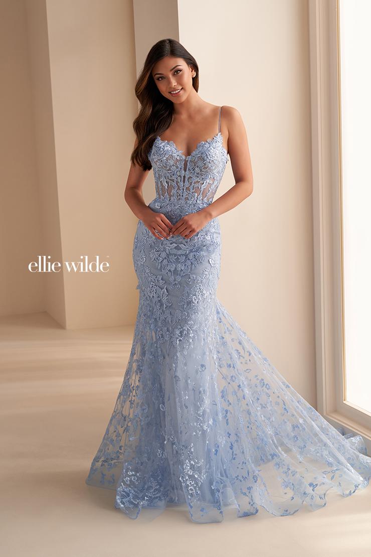 Ellie Wilde EW36008 Dress - Sweetheart Neckline, Fit and Flare Silhouette Ellie Wilde EW36008 Dress - Sweetheart Neckline, Fit and Flare Silhouette