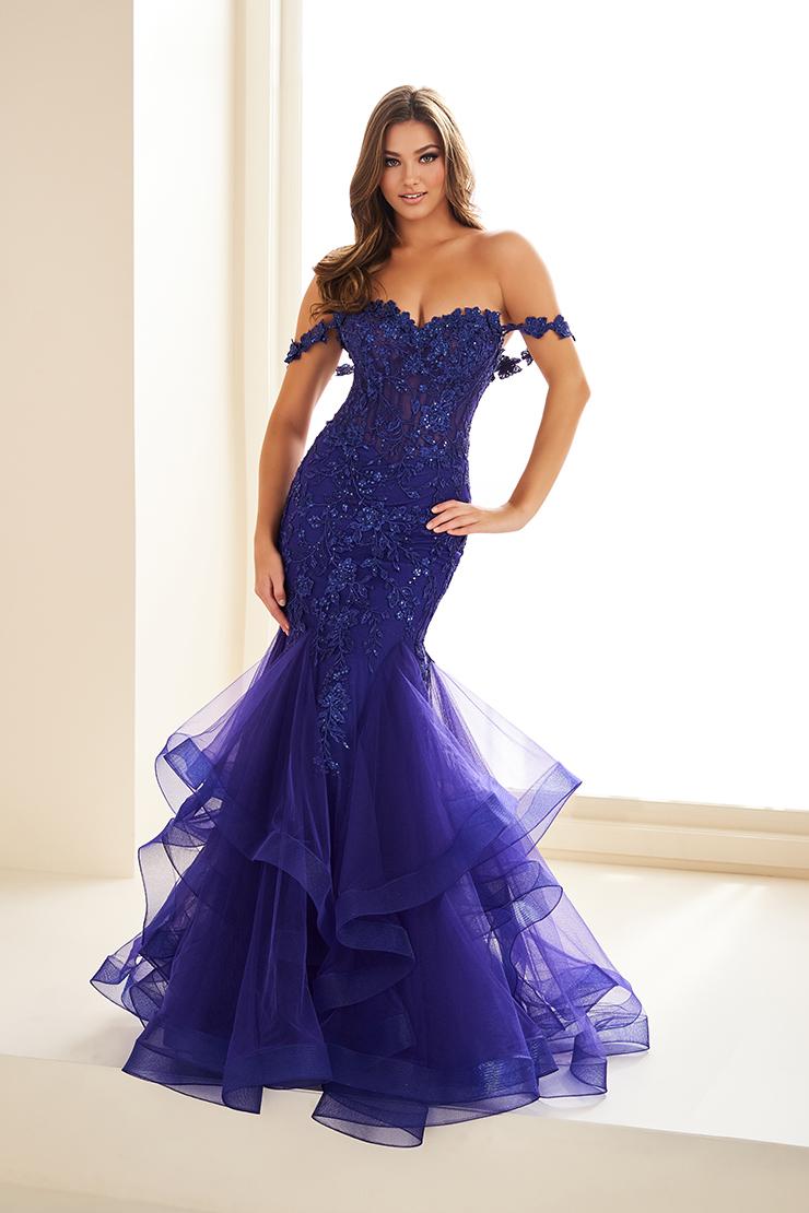 Ellie Wilde EW36047 Off-Shoulder Fit and Flare Gown normansbridal Ellie Wilde EW36047 Off-Shoulder Fit and Flare Gown normansbridal