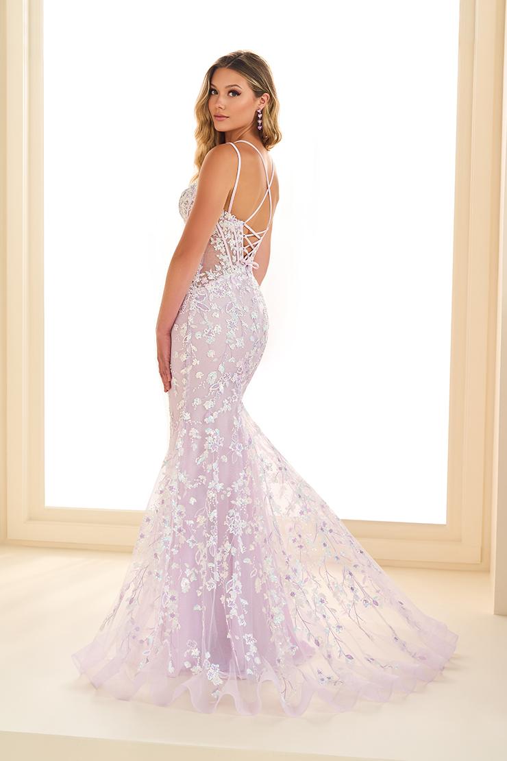 Ellie Wilde EW36080 Sequin V-Neck Fit and Flare Gown
