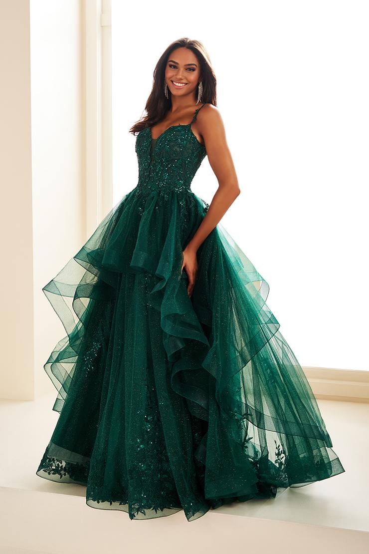 Ellie Wilde EW36081 Dress - V-Neck, Long, Ballgown Silhouette