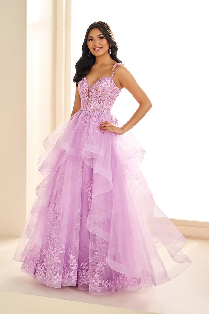 Ellie Wilde EW36081 Dress - V-Neck, Long, Ballgown Silhouette