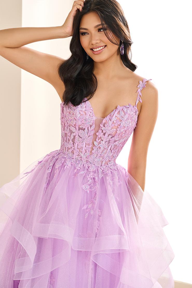 Ellie Wilde EW36081 Dress - V-Neck, Long, Ballgown Silhouette