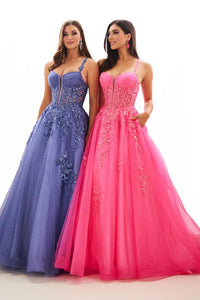 Ellie Wilde EW36202 Pink Embellished Ballgown with Sweetheart Neckline
