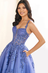 Ellie Wilde EW36202 Pink Embellished Ballgown with Sweetheart Neckline