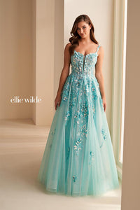 Ellie Wilde EW36213 Dress - Sweetheart Neckline, Long Ballgown