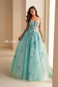 Ellie Wilde EW36213 Dress - Sweetheart Neckline, Long Ballgown
