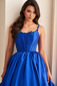 Ellie Wilde EW36221 Teal Ballgown with Sweetheart Neckline