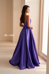 Ellie Wilde EW36224 Dress - Spaghetti Strap, Long A-Line Silhouette