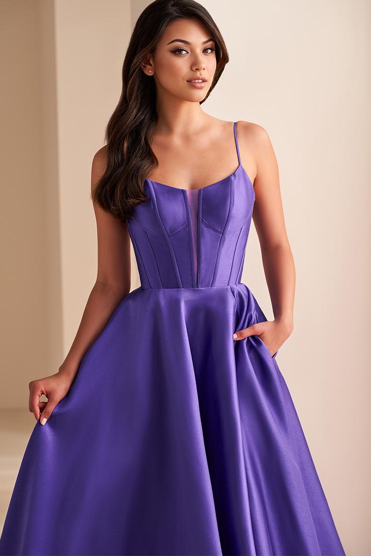 Ellie Wilde EW36224 Dress - Spaghetti Strap, Long A-Line Silhouette