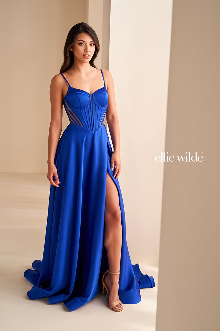 Ellie Wilde EW36227 Dress - Sweetheart Neckline, Long, Fit and Flare