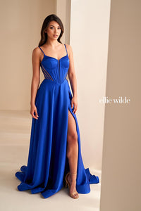 Ellie Wilde EW36227 Dress - Sweetheart Neckline, Long, Fit and Flare