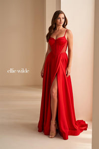 Ellie Wilde EW36227 Dress - Sweetheart Neckline, Long, Fit and Flare