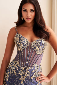 Ellie Wilde EW37055 Sweetheart Neckline Fitted Gown