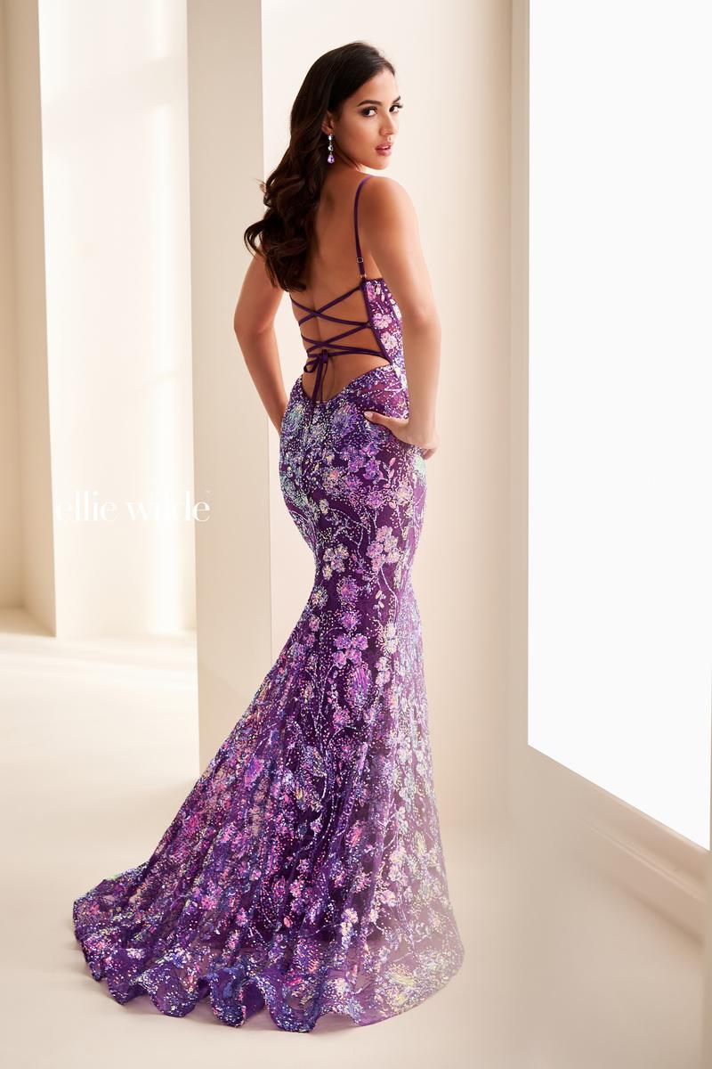 Ellie Wilde EW37127 Dress - Sweetheart Neckline, Long Fit and Flare