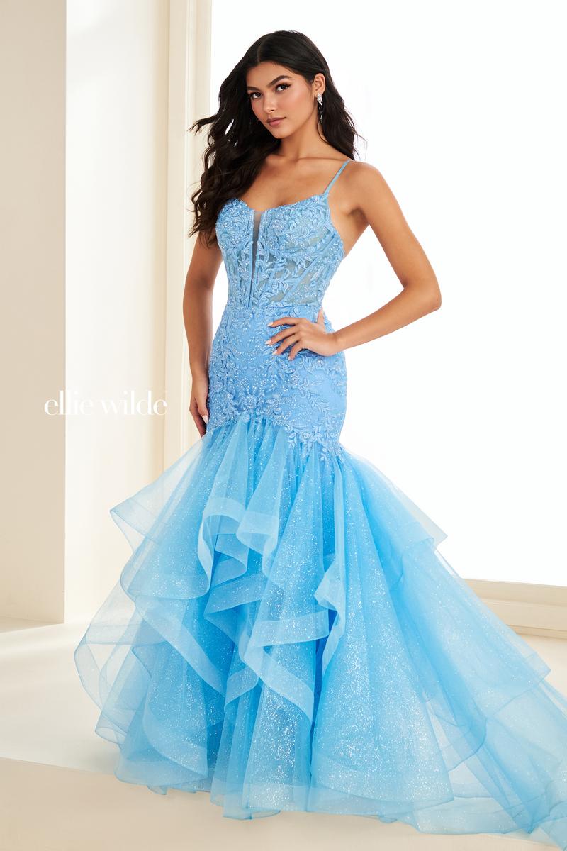 Ellie Wilde EW37207 Dress - Spaghetti Strap, Fit and Flare